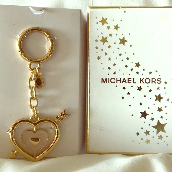 Michael Kors Accessories - Michael Kors [NWOT]Gold Heart Key Chain